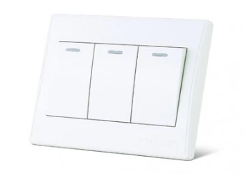 White 3 Lever Switch