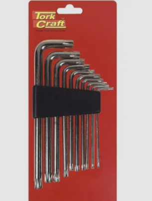 Hex Key Chrome Vanadium Set 9 pc