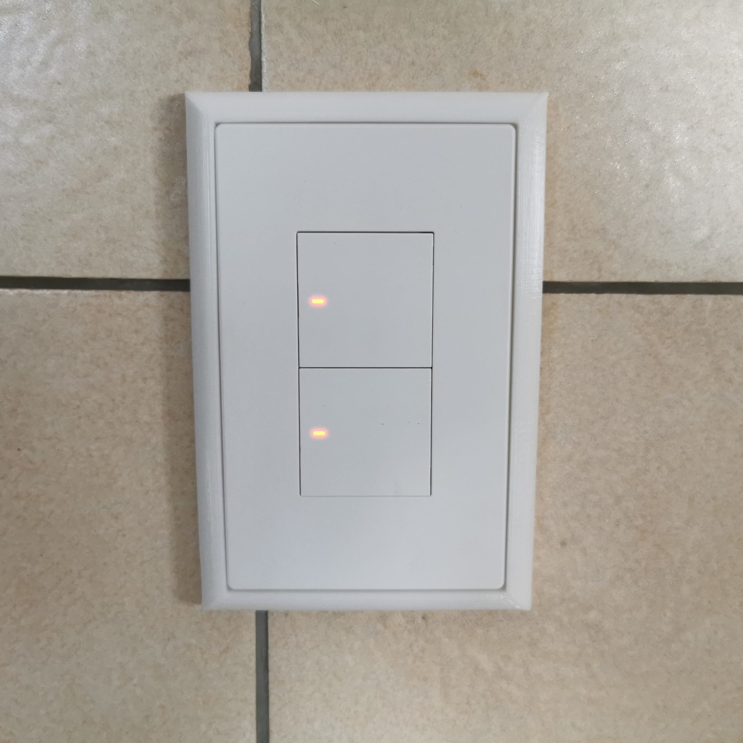 2 Lever Wall Switch White