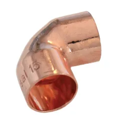 Copper 90-degree elbow fitting